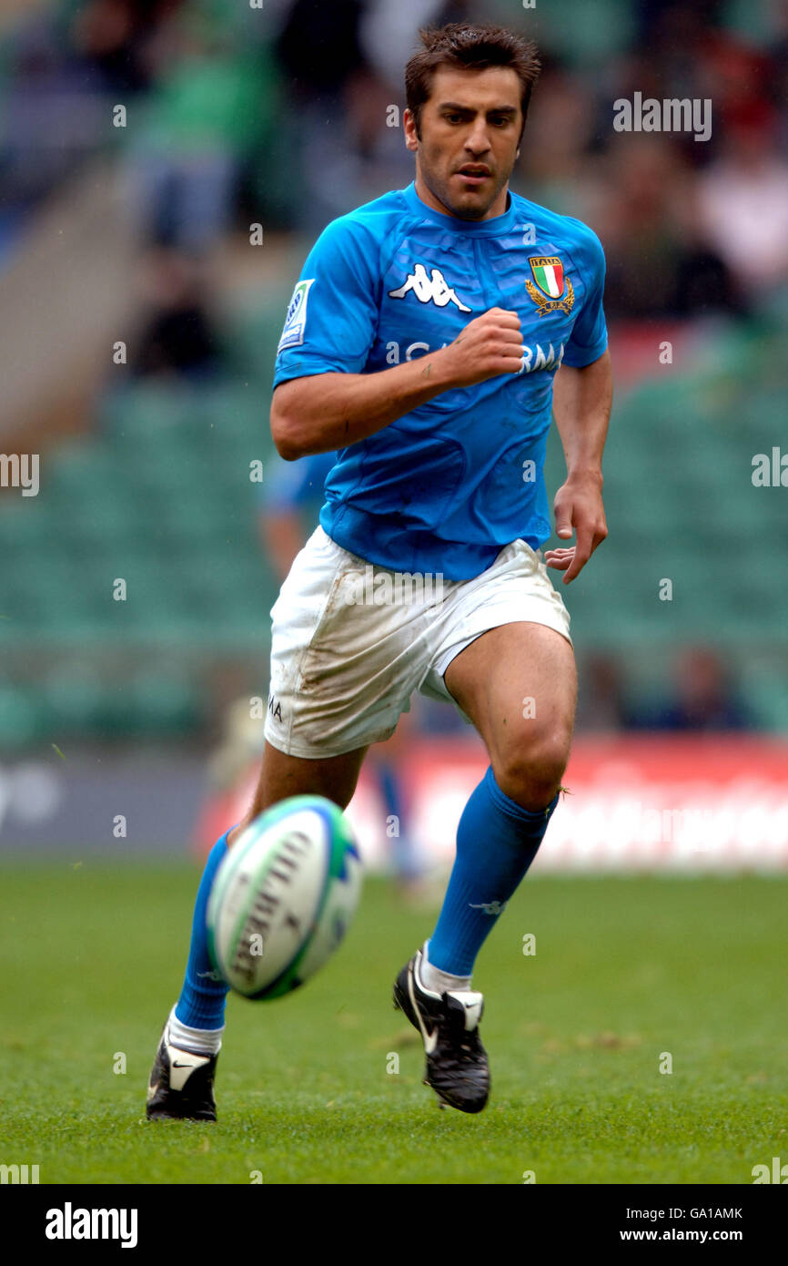 Rugby Union - Emirates Airline London Sevens - Italy v Portugal - Twickenham. Alessandro Onori, Italy Stock Photo