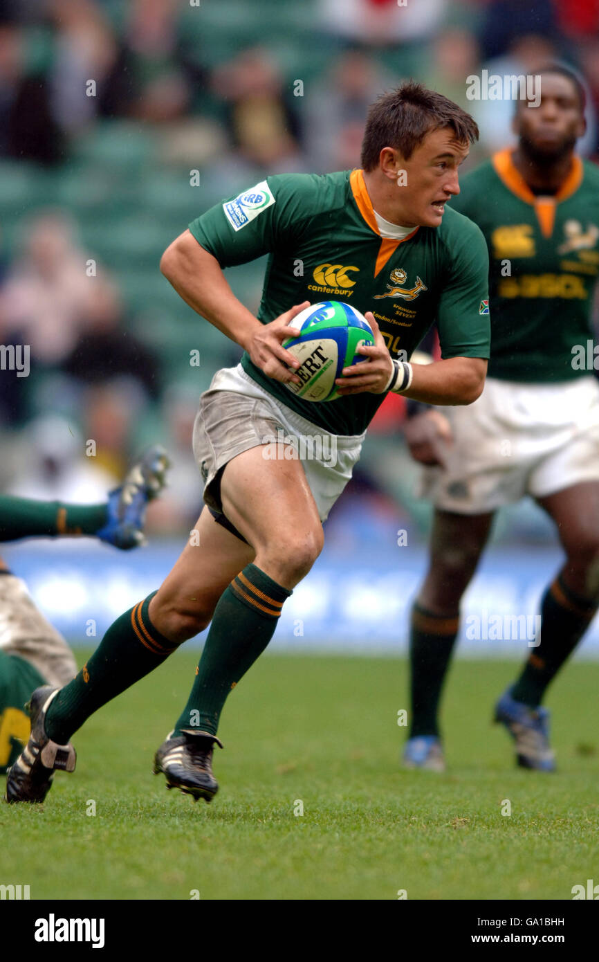 Rugby Union - Emirates Airline London Sevens - South Africa v France - Twickenham. M.J. Mentz, South Africa Stock Photo