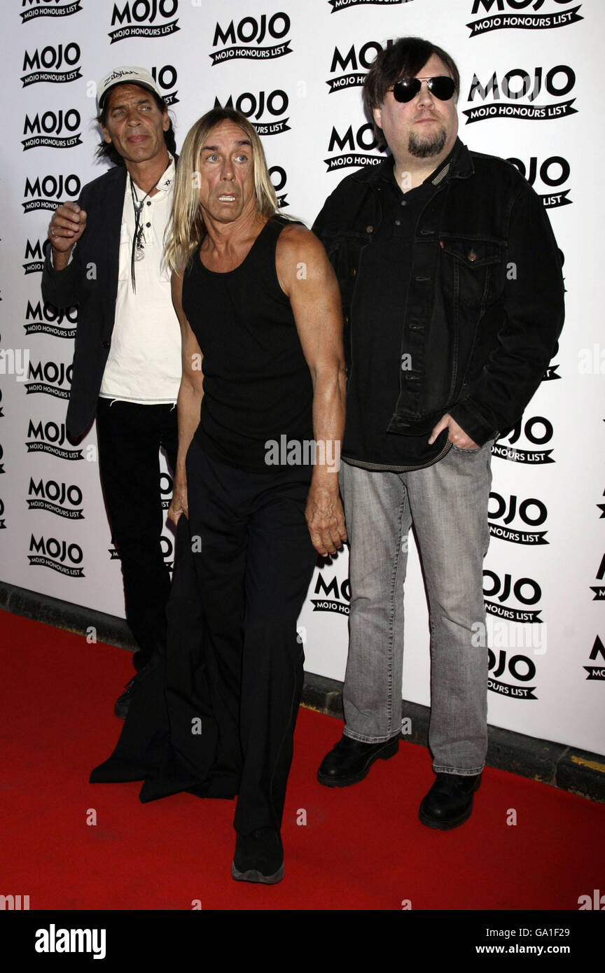 Iggy Pop arrives for the Mojo Honours List award ceremony at The Brewery, east London. Stock Photo