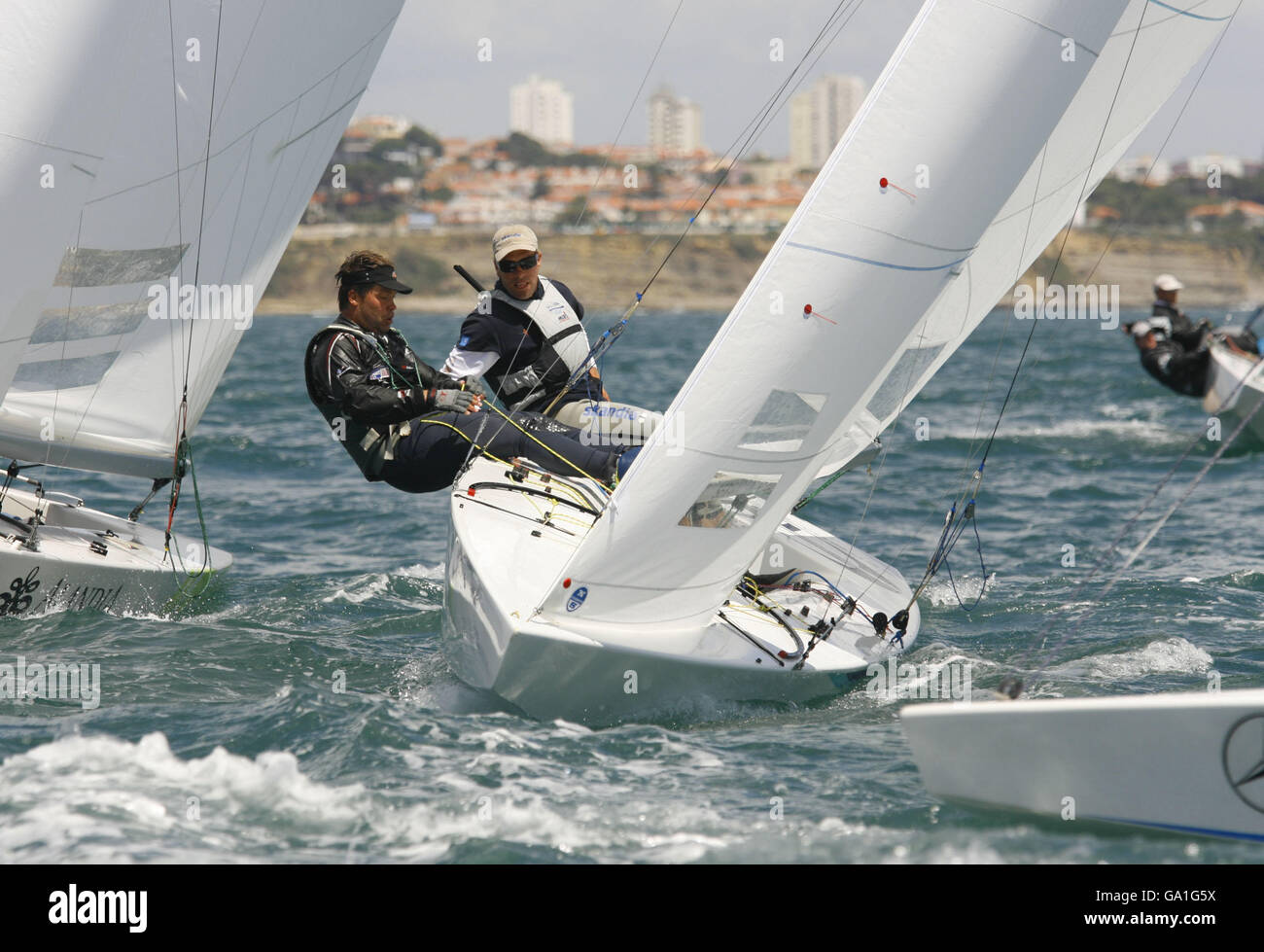 British Olympic Sailing Team hopefuls in the Star class Iain Percy