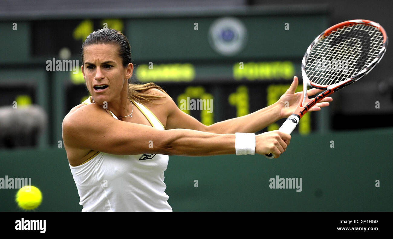Tennis - Wimbledon Championships 2007 - Day Two - All England Club Stock Photo