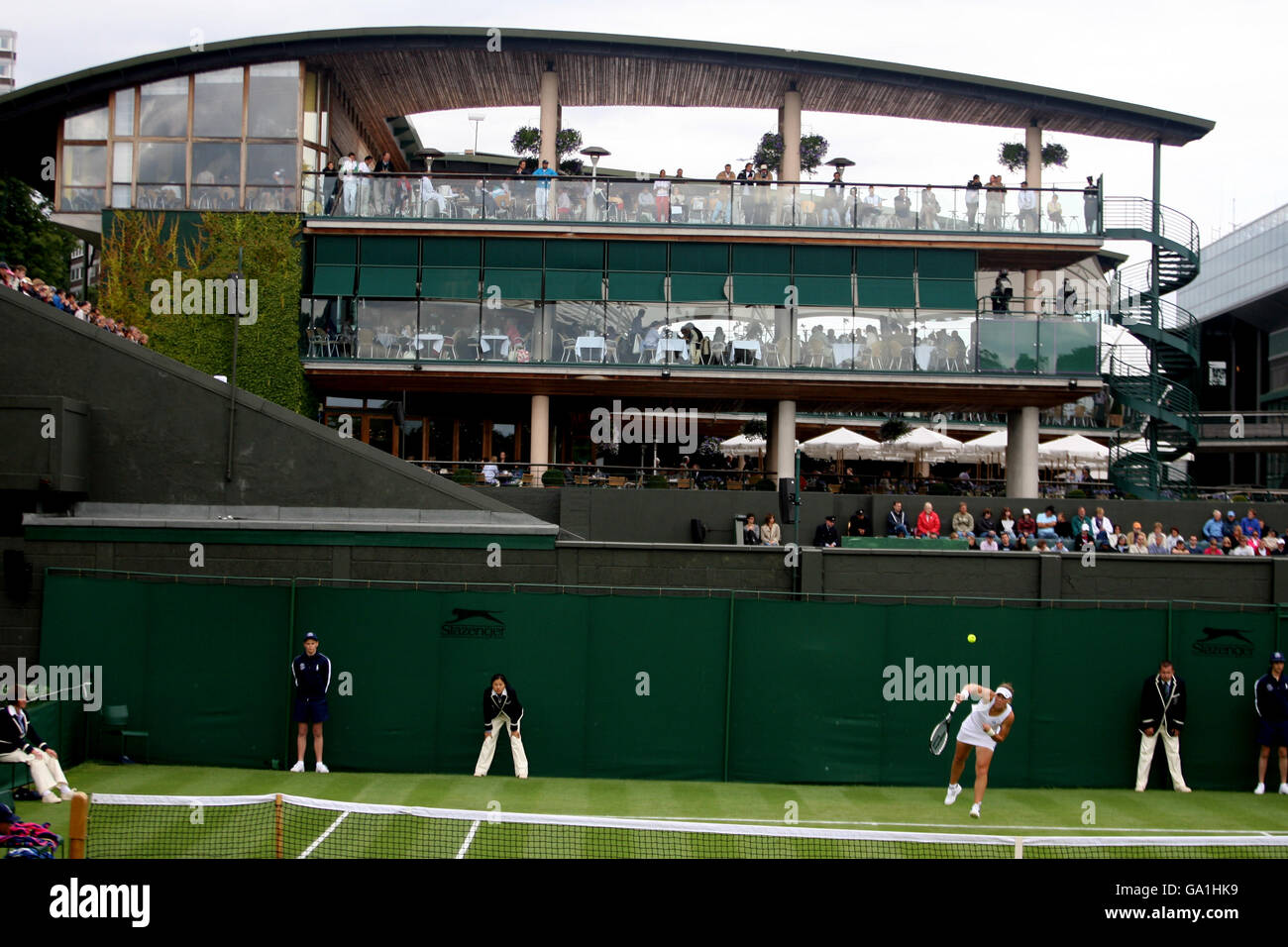 Tennis - Wimbledon Championships 2007 - Day Two - All England Club. Samantha Stosur in action against Kristina Brand Stock Photo
