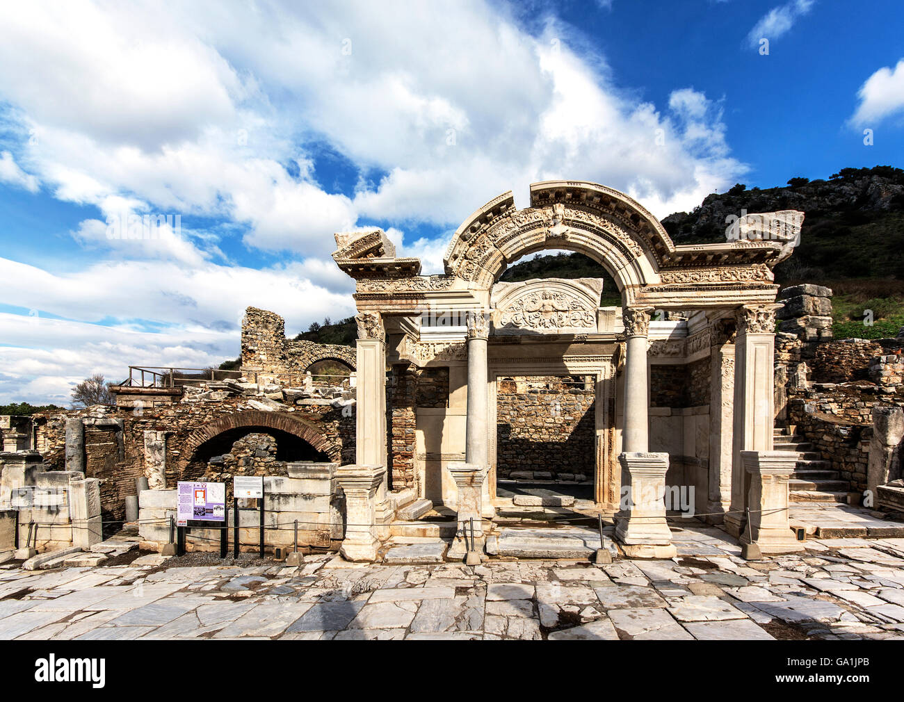 Remains of ancient city of Ephesus Stock Photo - Alamy