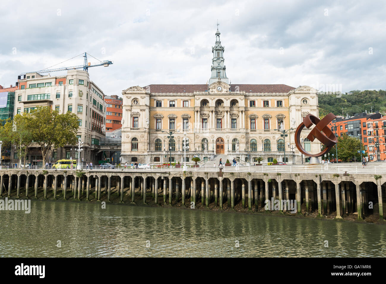 Town Hall Bilbao Stock Photo