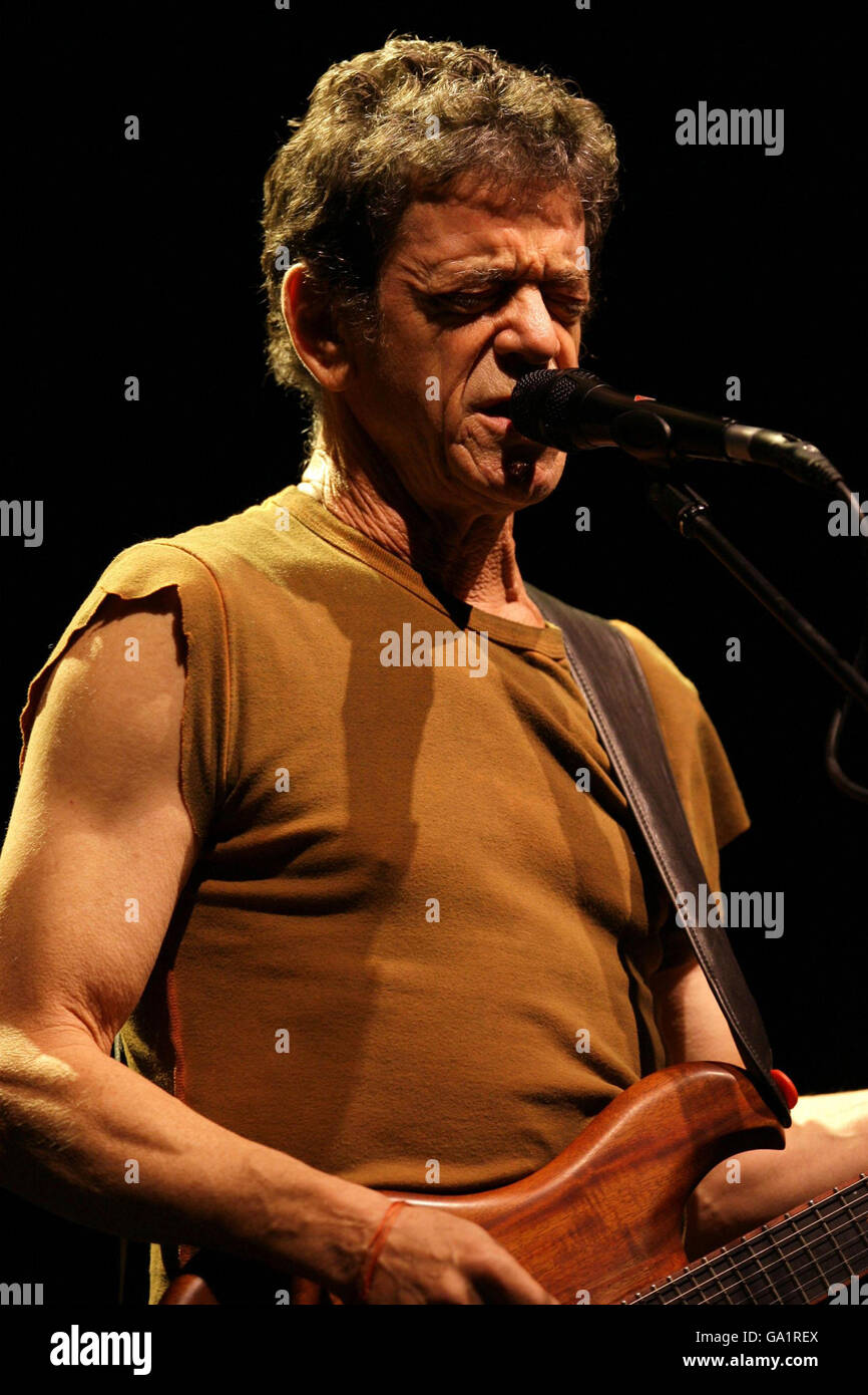 Lou Reed performing on stage during his 'Berlin' tour at the ...