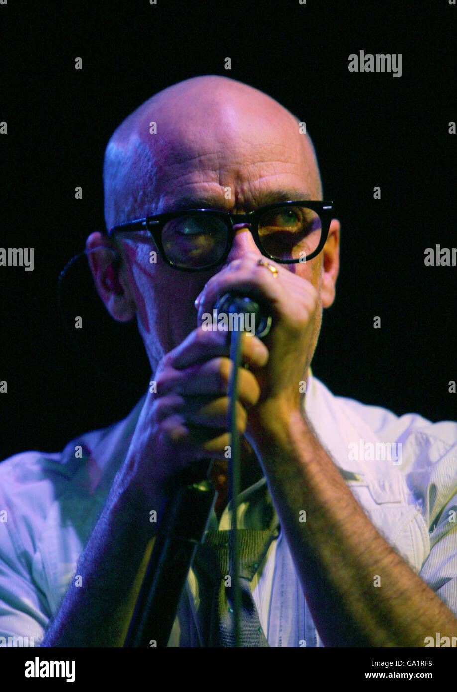 R.E.M in concert Dublin Stock Photo Alamy