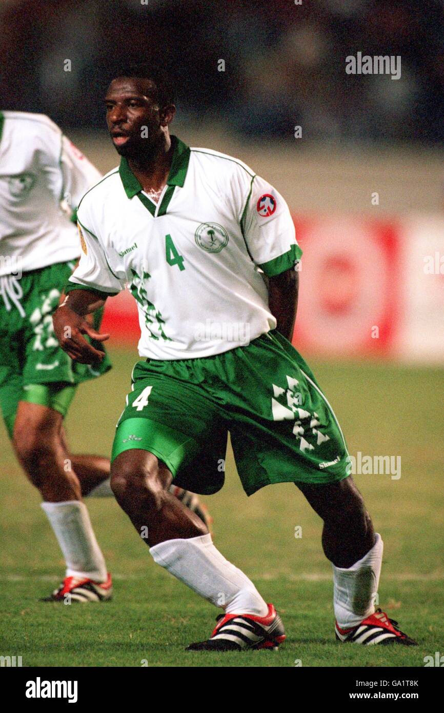 Soccer - Asian Cup Lebanon 2000 - Saudi Arabia v Japan. Abdullah Sulaiman, Saudi Arabia Stock Photo