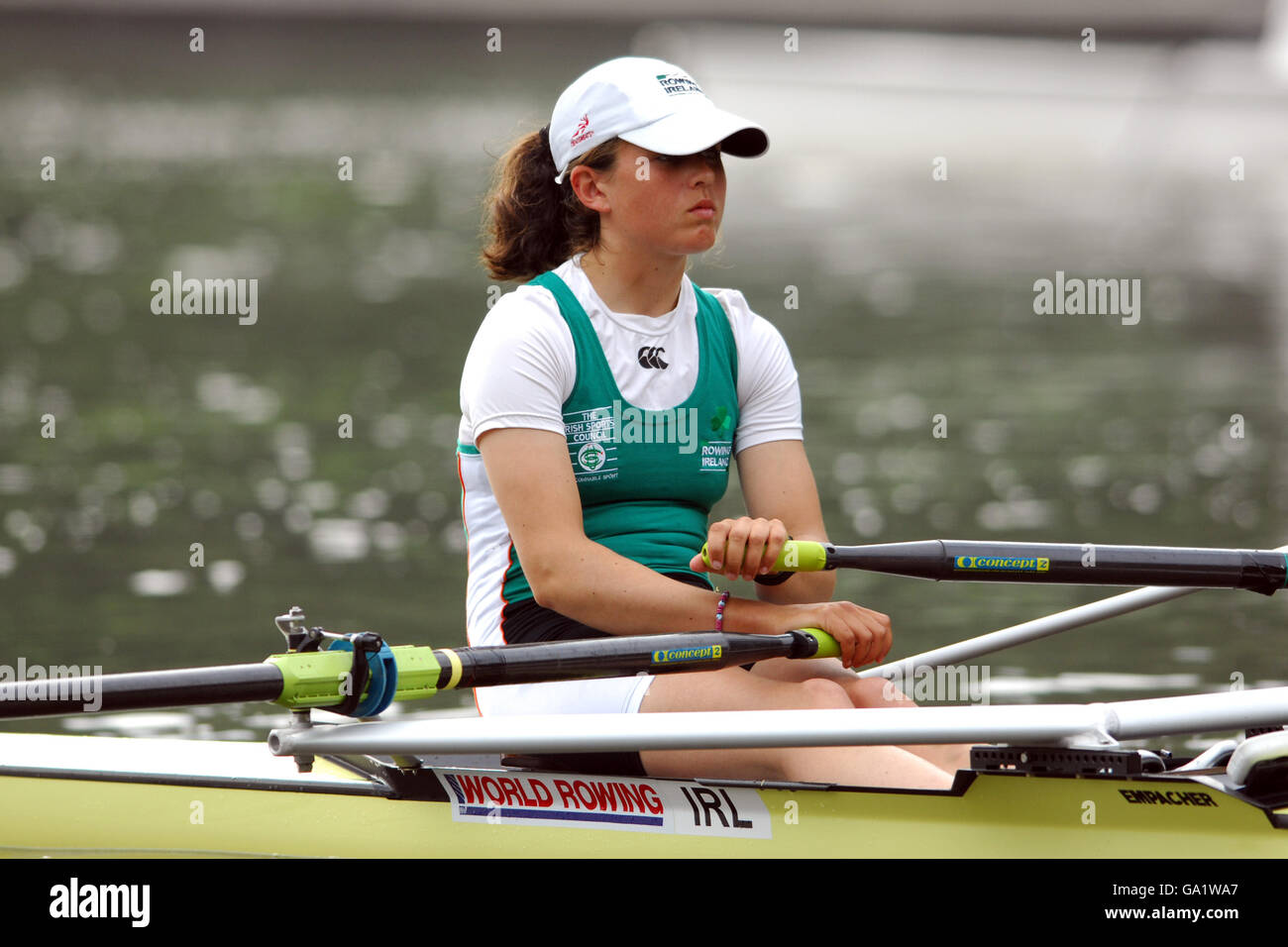 Rowing 2007 World Cup Bosbaan. Ireland's Orla Hayes competes in the