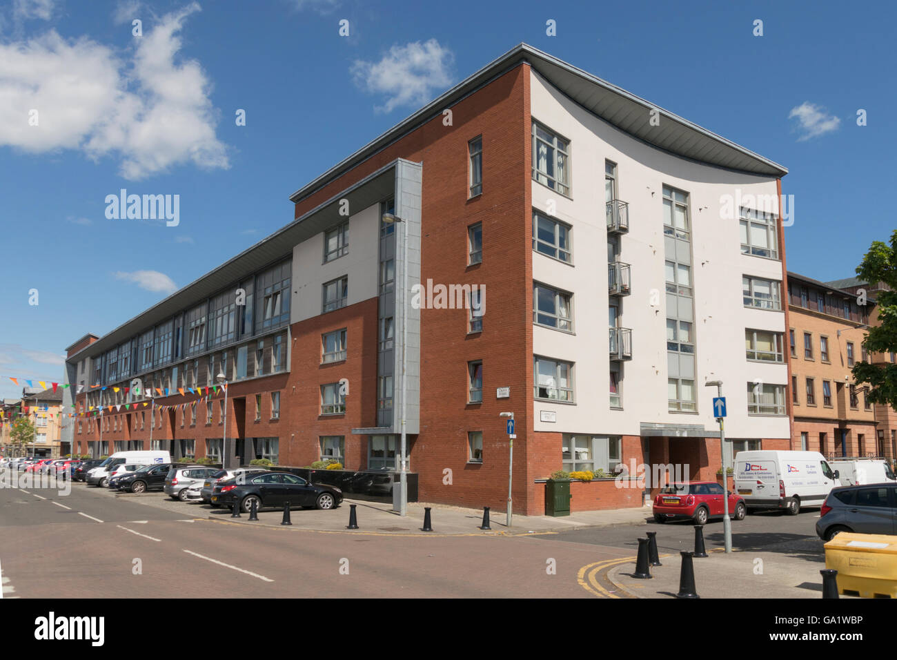 Modern housing in areas of urban regeneration,new Gorbals, Glasgow