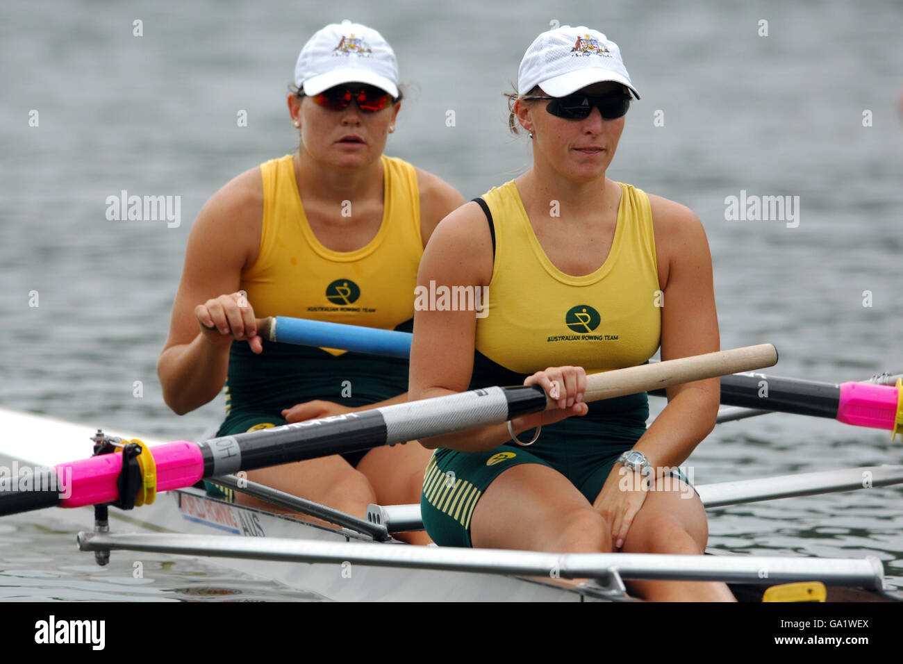 Rowing 2007 World Cup Bosbaan. Australia's Kate Hornsey (right) and