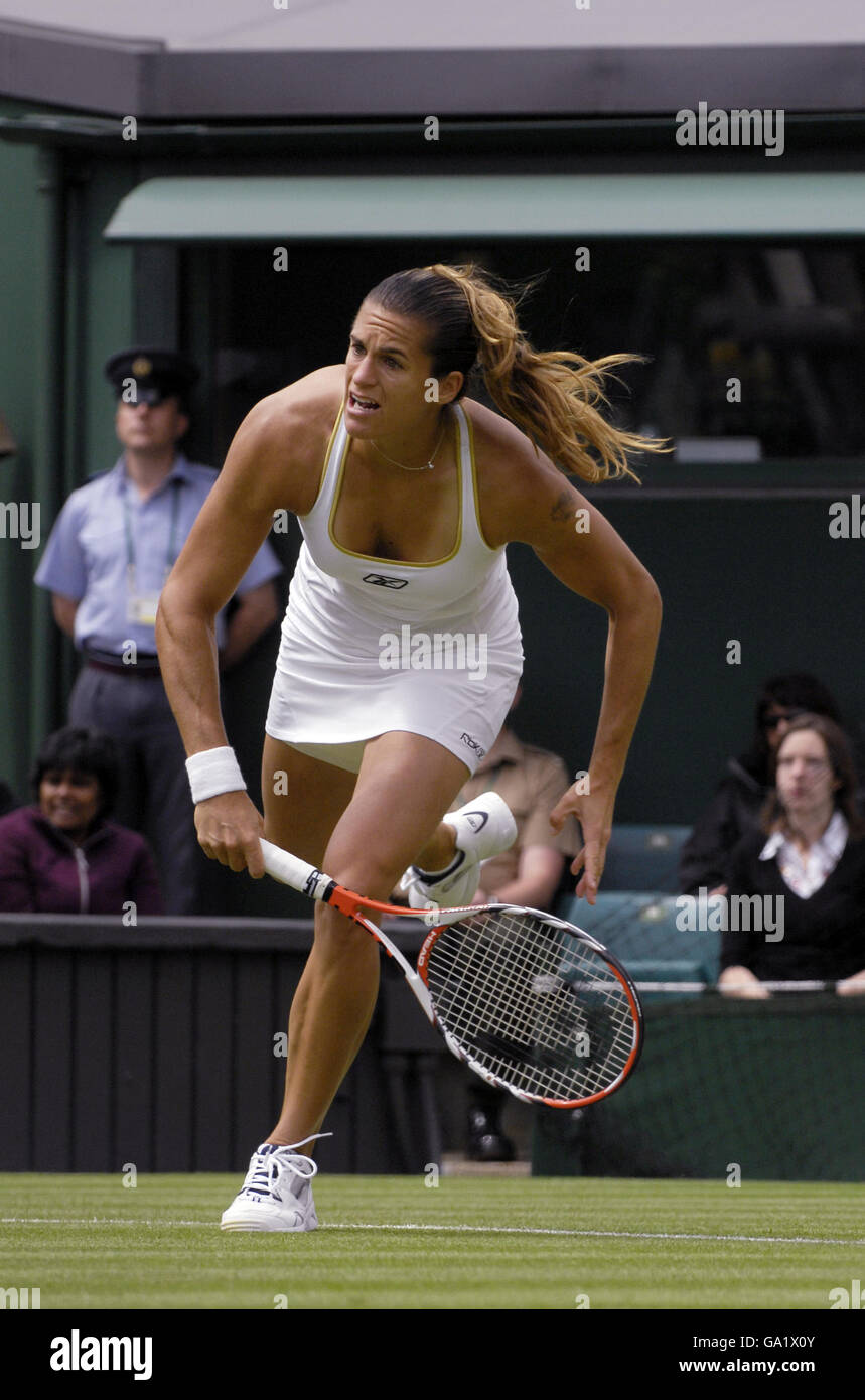 Tennis - Wimbledon Championships 2007 - Day One - All England Club Stock Photo