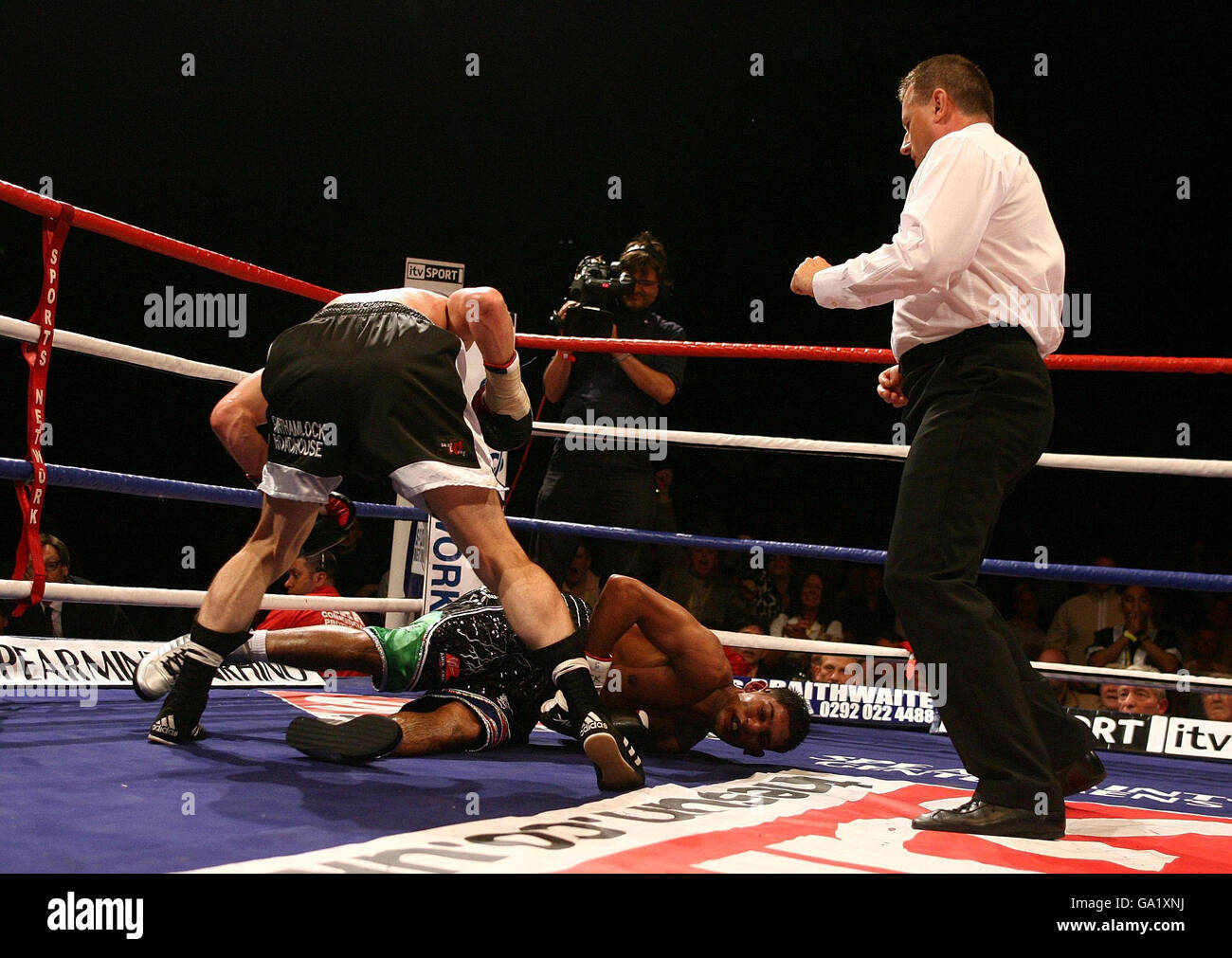 Boxing Commonwealth Lightweight Title O2 Arena Stock Photo Alamy