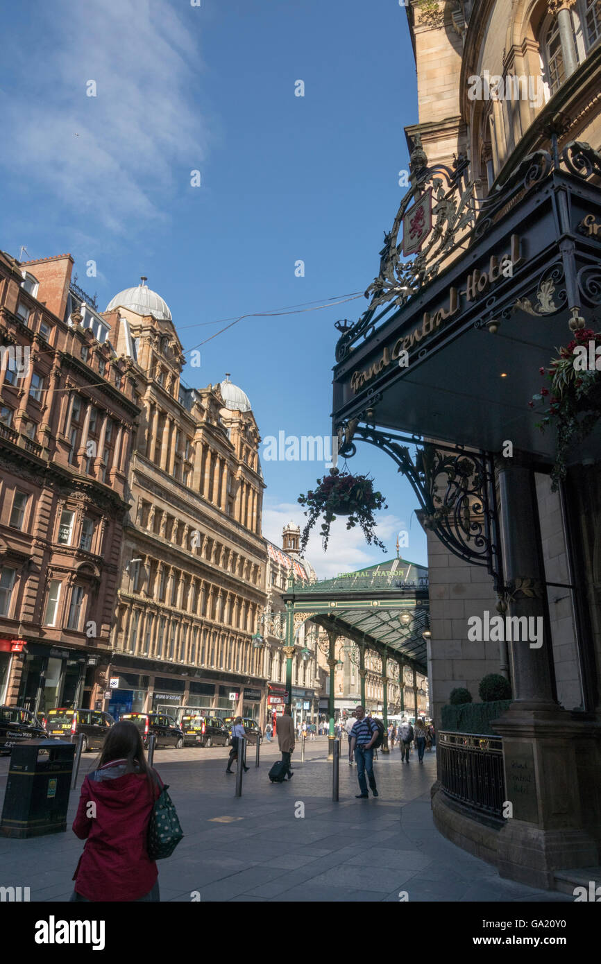 Entrance to Grand Central Hotel, Gordon Street,Glasgow,Scotland,UK