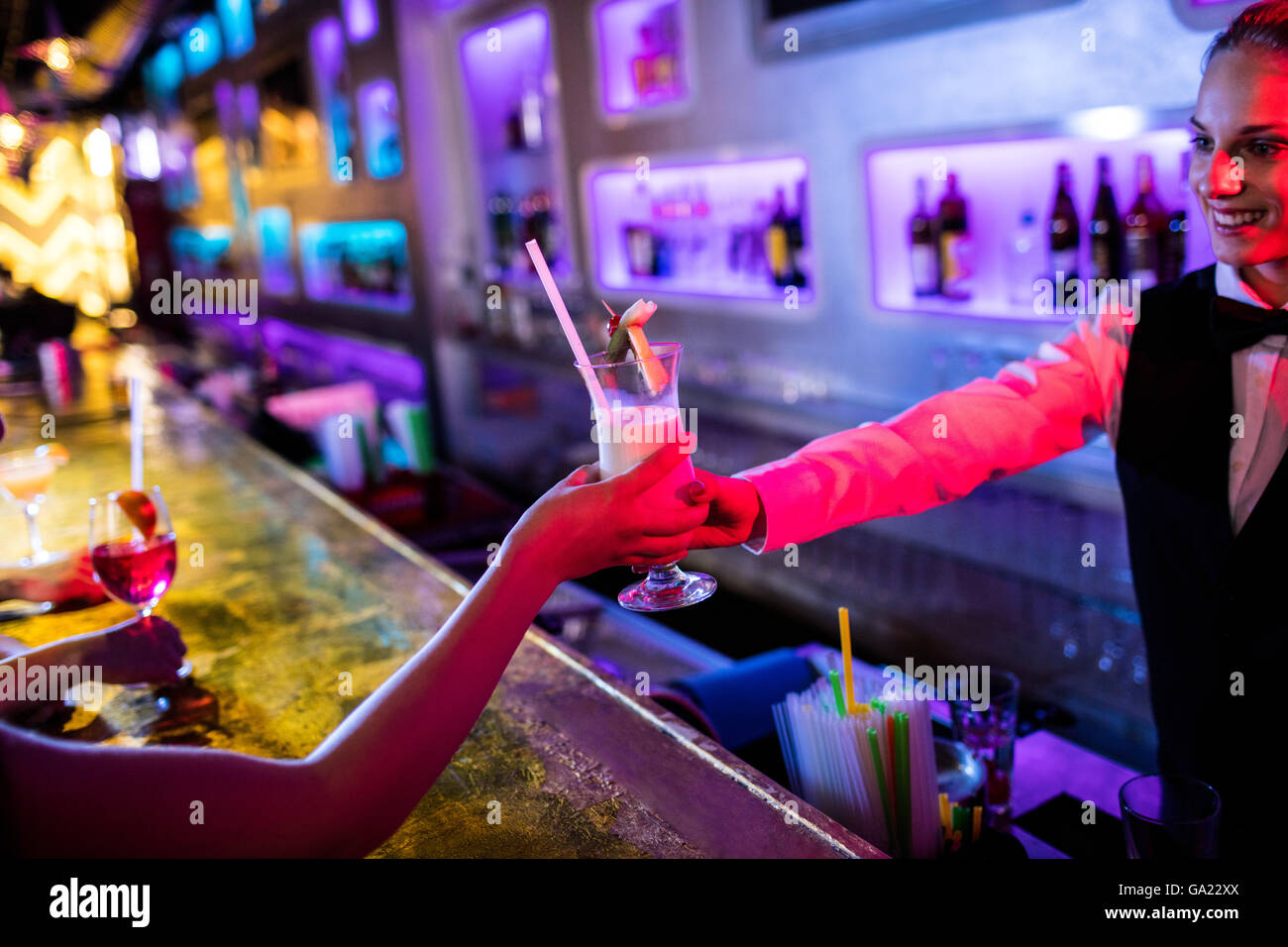 Cocktail waitress hires stock photography and images Alamy