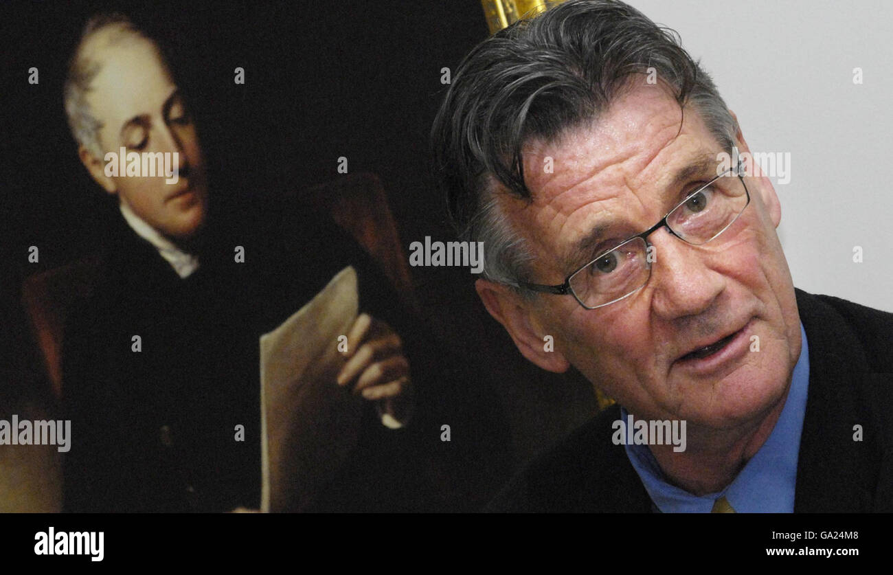 TV globetrotter Michael Palin launches the John Murray Archive at the National Library of Scotland, Edinburgh. Stock Photo