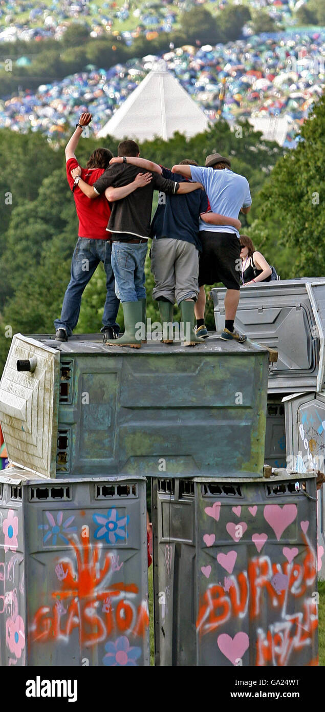 Glastonbury Festival 2007 Stock Photo - Alamy