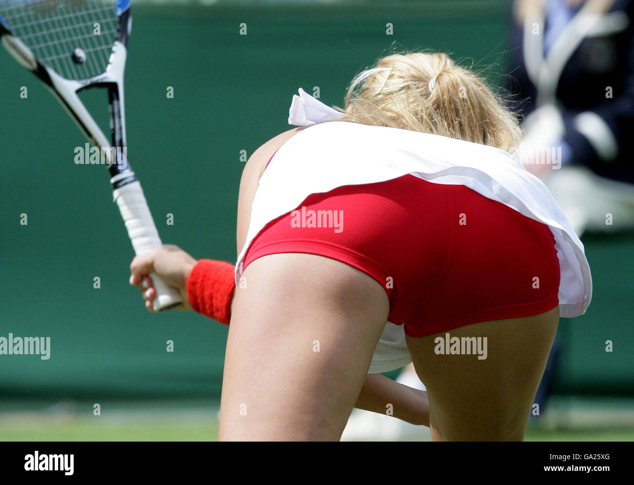 An athlete focused on the match