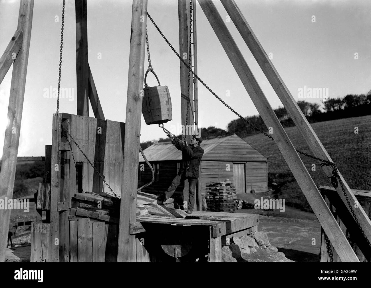 British Industry Radium Mining Truro 1910 Stock Photo Alamy