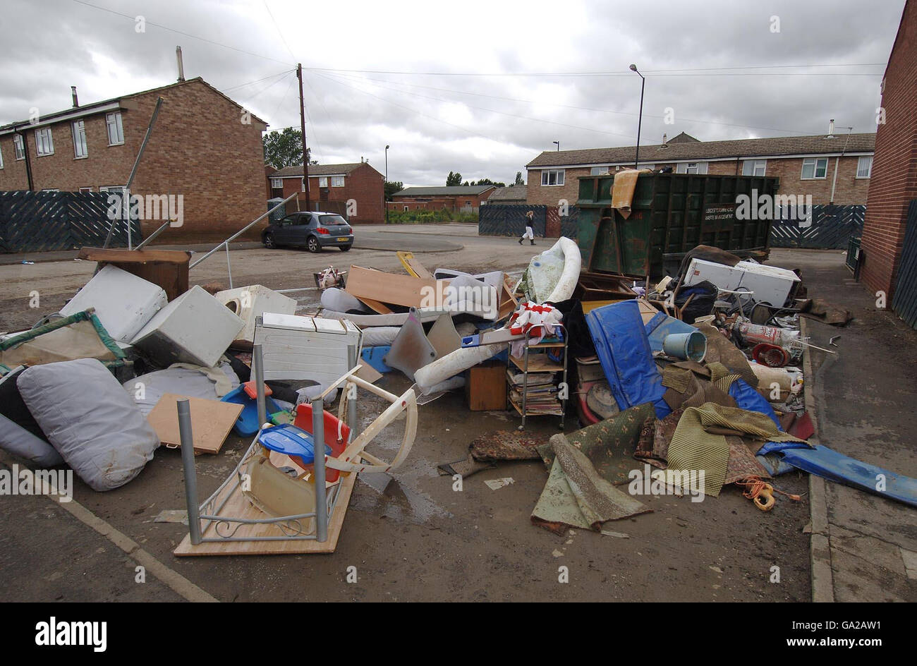 Flooding hits Britain Stock Photo