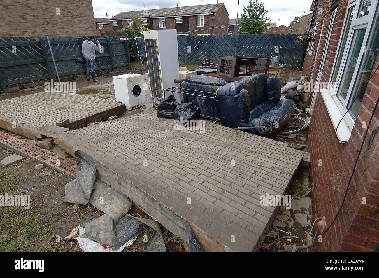 Flooding hits Britain Stock Photo