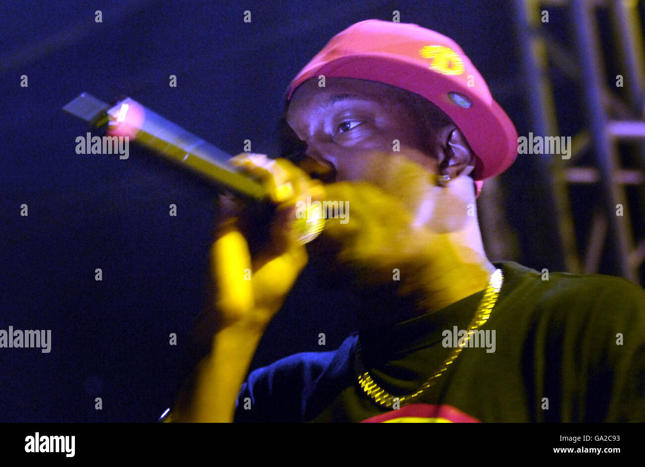 Dizzee Rascal performing during the 'T In The Park' music festival in ...