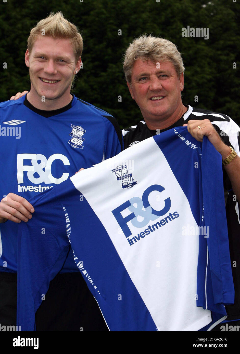 Soccer Birmingham City Press Conference Wast Hills Training Stock