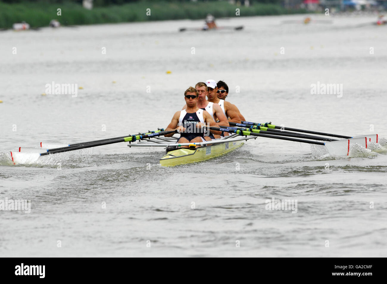 (front to back) Ian Lawson, Alexander Gregory, Sam Townsend and Simon