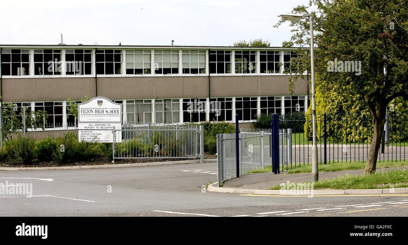 General view of Filton High School on New Road in Bristol where a 13