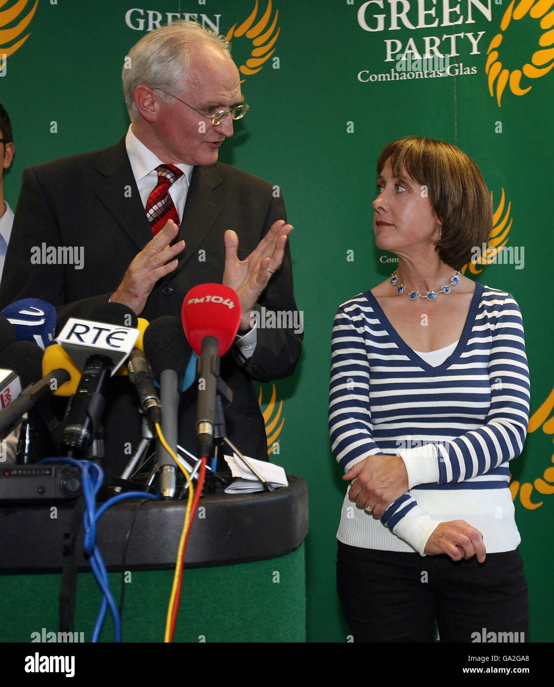 John Gormley named new Green Party leader Stock Photo Alamy