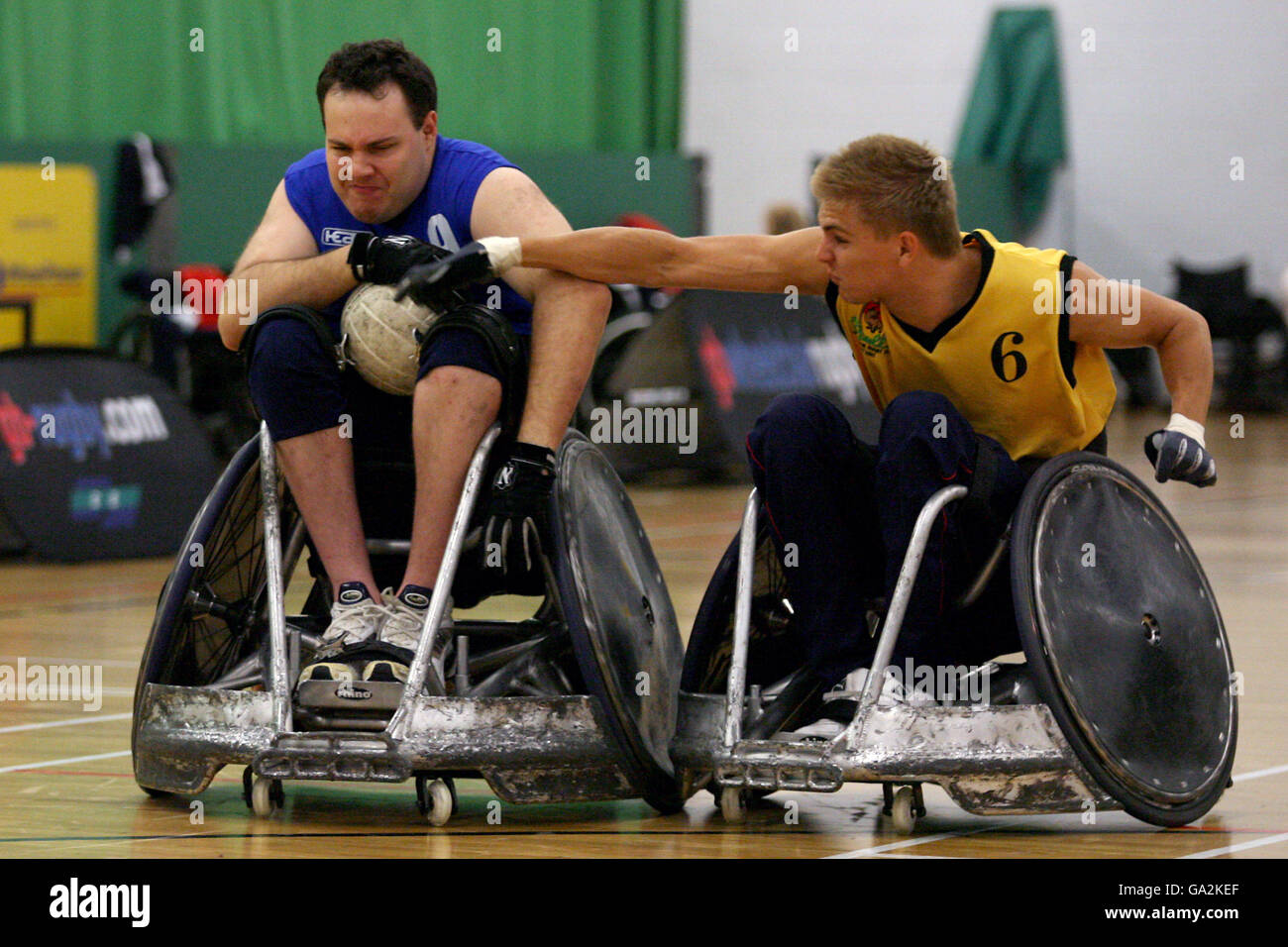 Wheelchair Rugby National Finals Stoke Mandeville Stadium. Ross