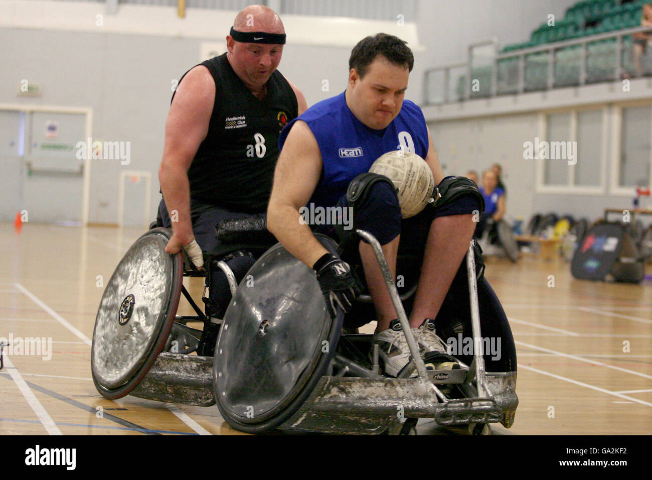 Ross morrison in action wheelchair rugby national finals hires stock