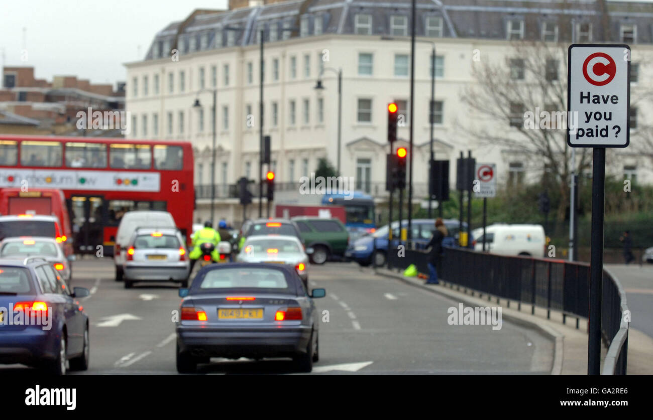 The Congestion Charge in London gets extended on February 19, 2007 to