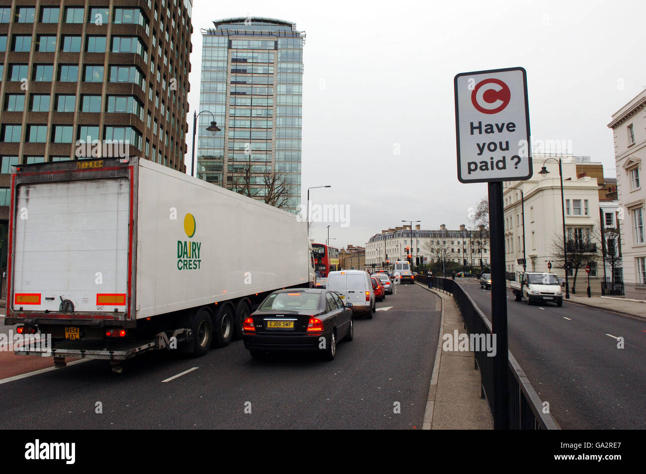 The Congestion Charge in London gets extended on February 19, 2007 to