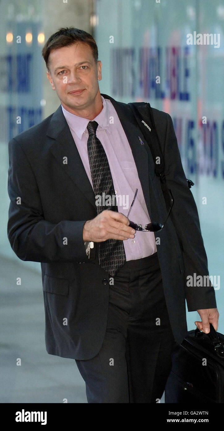 Dr Andrew Wakefield arrives at a General Medical Council hearing in central London. Stock Photo