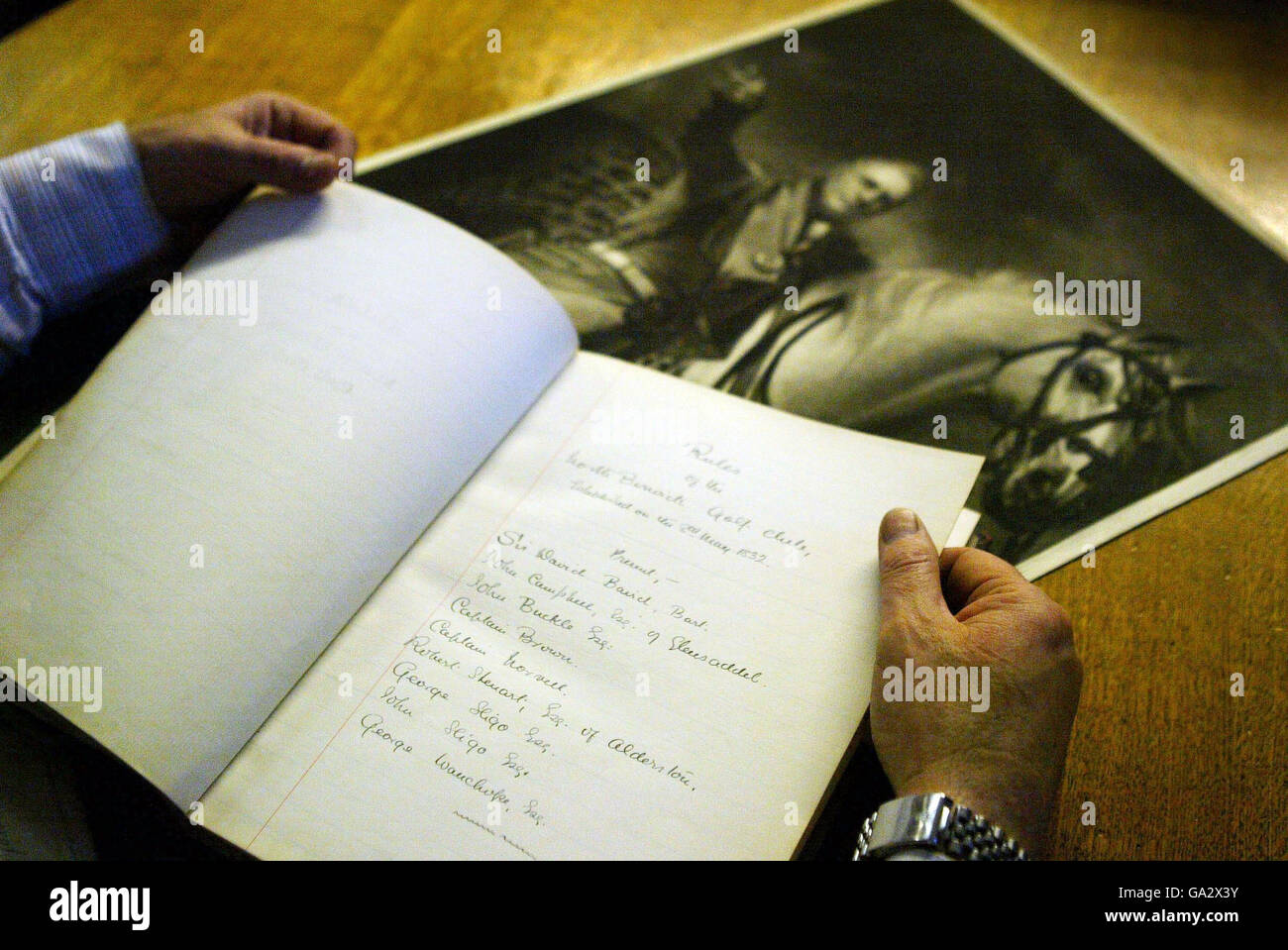 The front page which shows the rules of the North Berwick Golf Club, the 13th oldest golf club