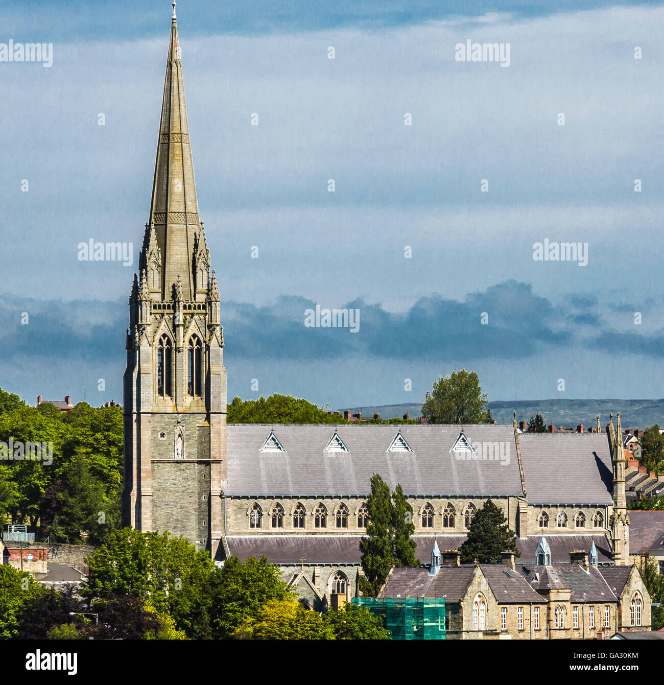 St.Eugene's Cathedral Derry Northern Ireland Stock Photo Alamy