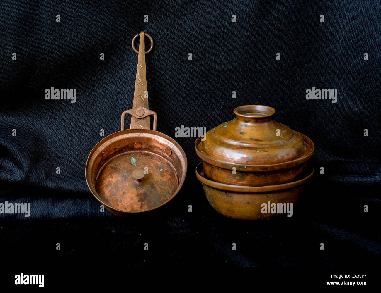 copper containers Stock Photo Alamy