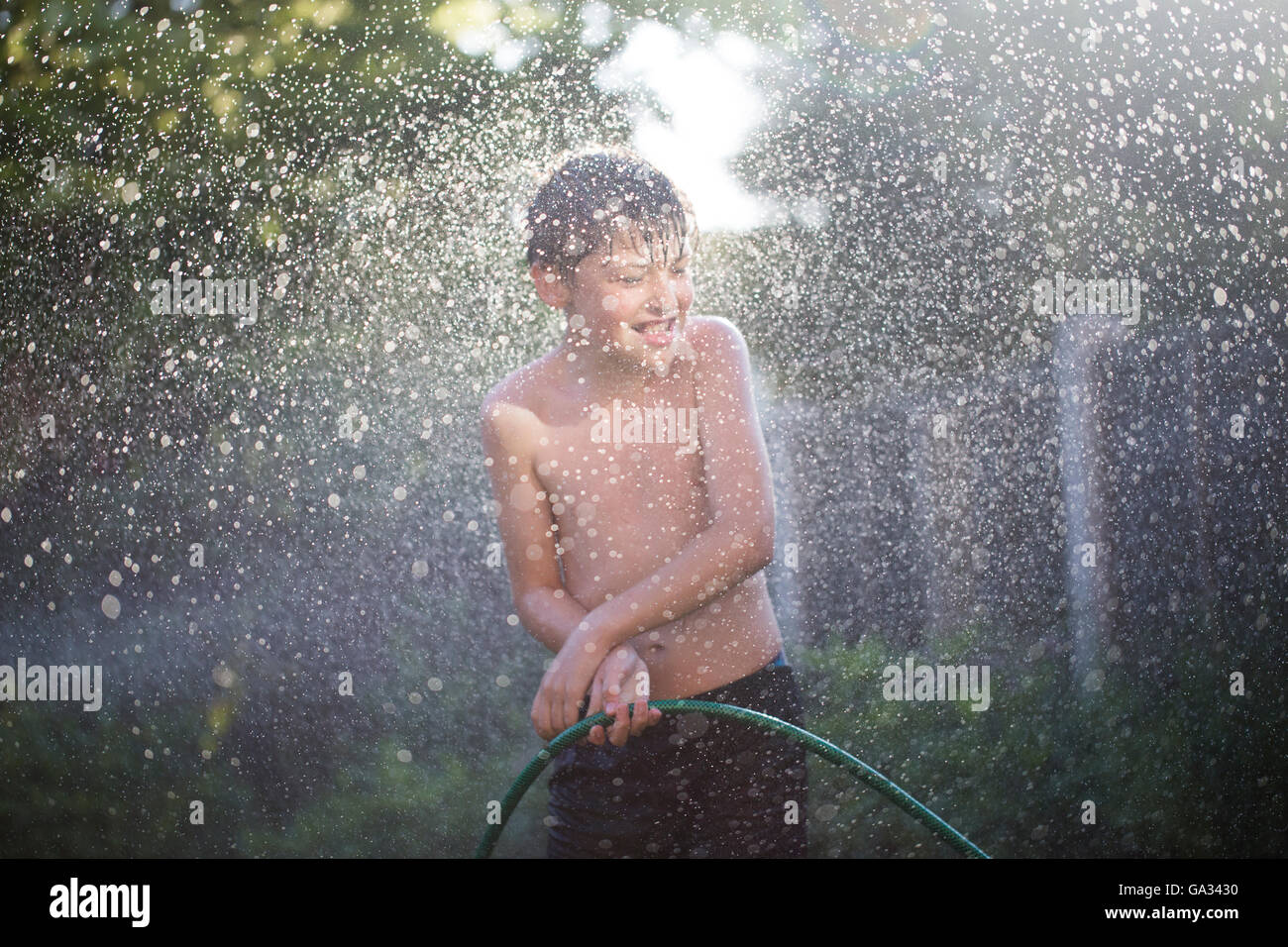 Summer Fun in the garden Stock Photo - Alamy