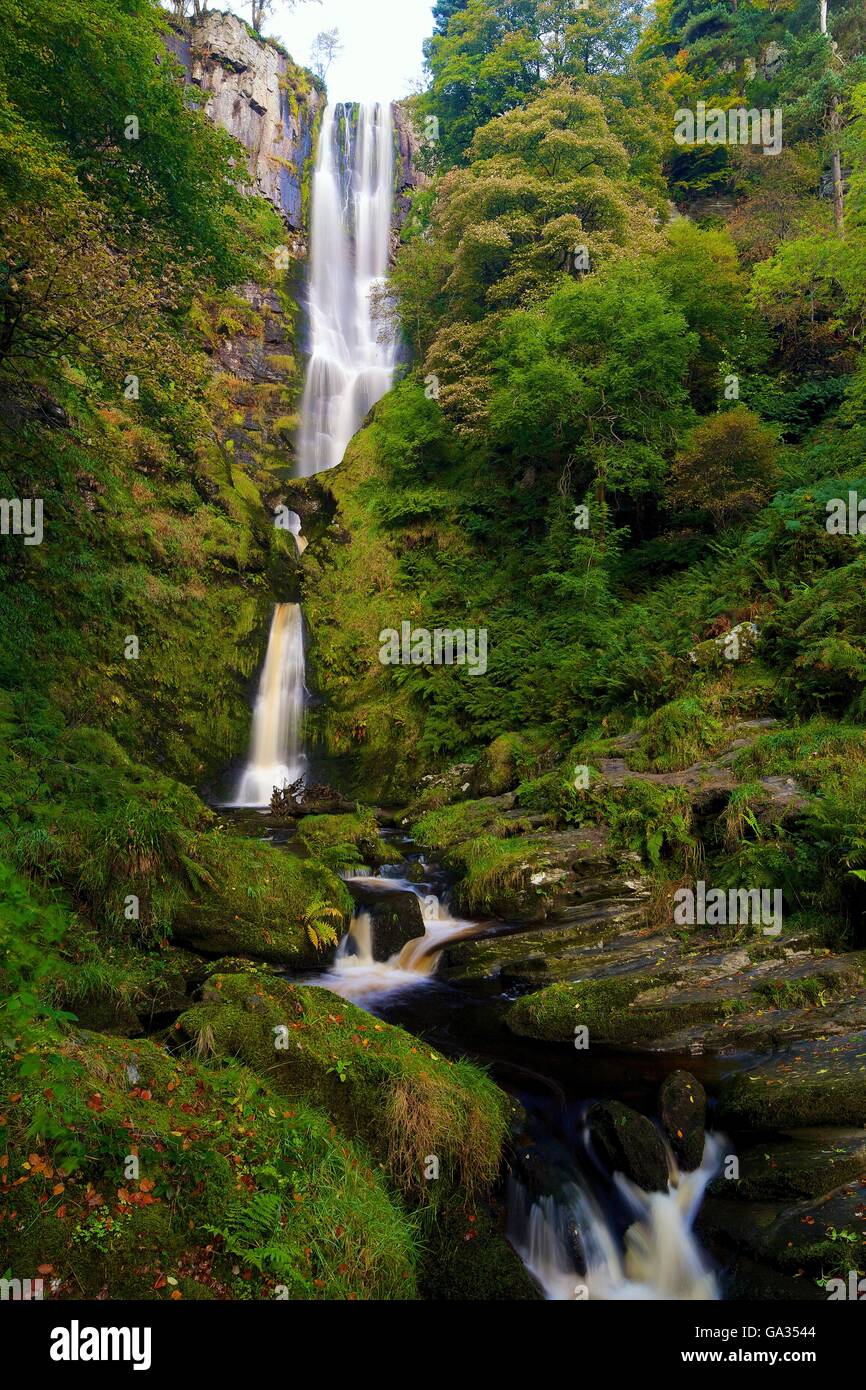 Pistyll rhaeadr llanrhaeadr ym mochnant hires stock photography and