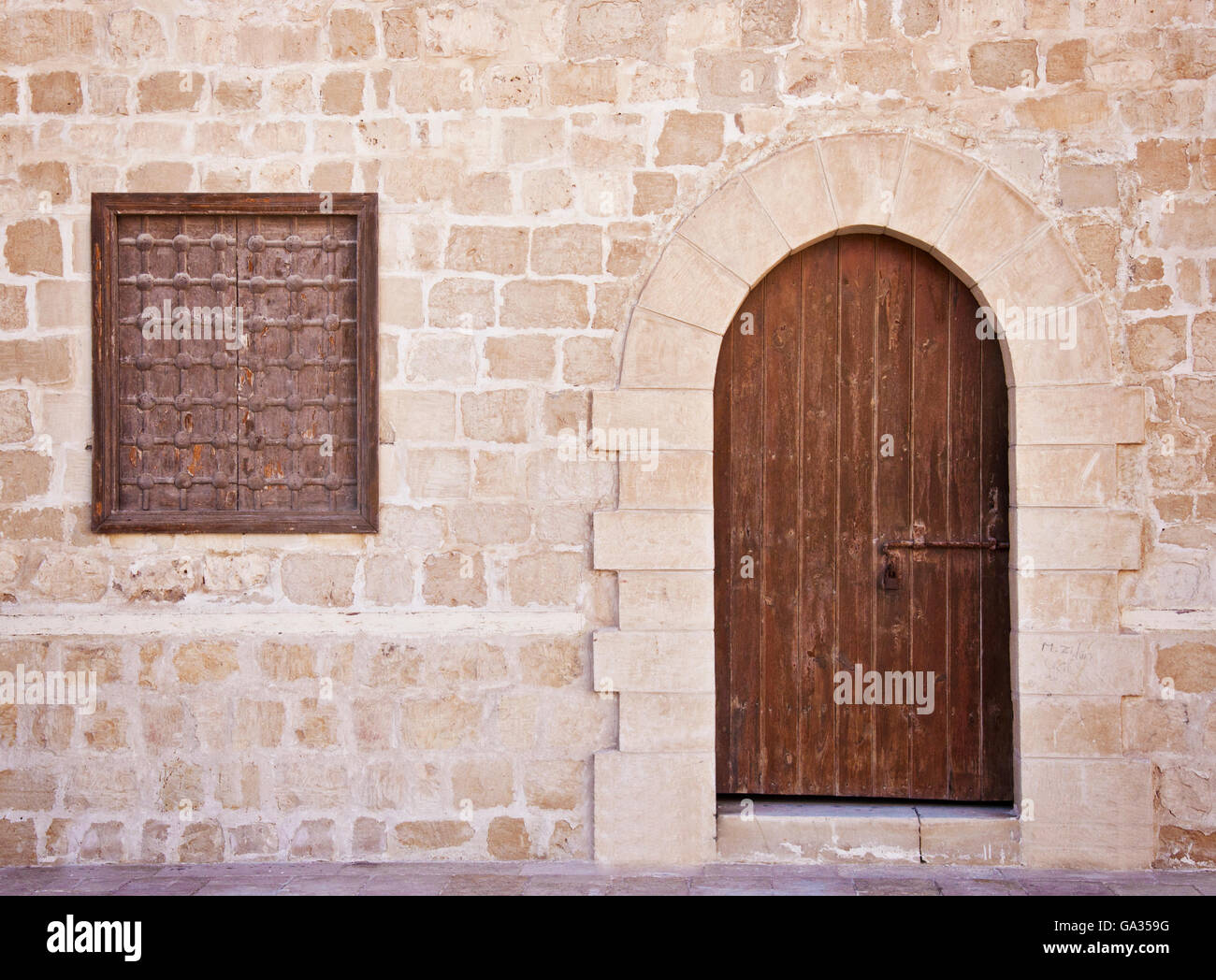 Old Door and Window of Ancient Egyptian Castle Stock Photo Alamy