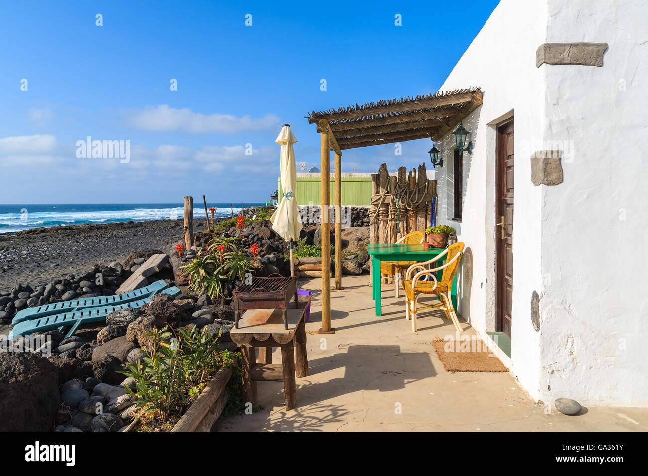 Typical Canarian House For Tourists On El Golfo Beach