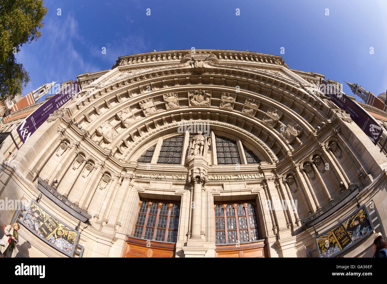 Main entrance, Victoria and Albert Museum, South Kensington, London, England, UK Stock Photo