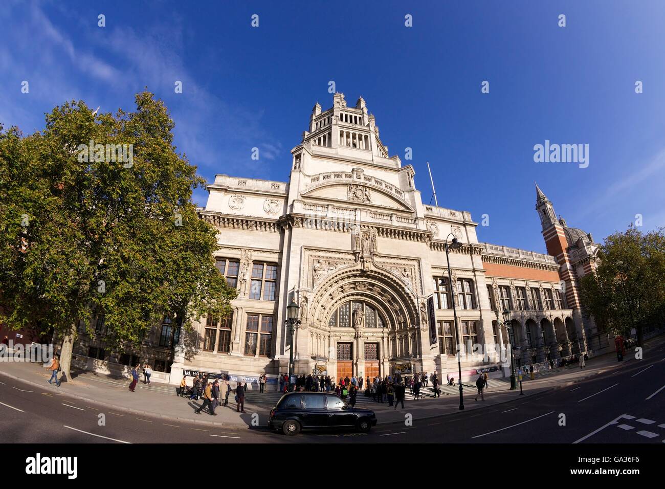 Main entrance, Victoria and Albert Museum, South Kensington, London, England, UK Stock Photo