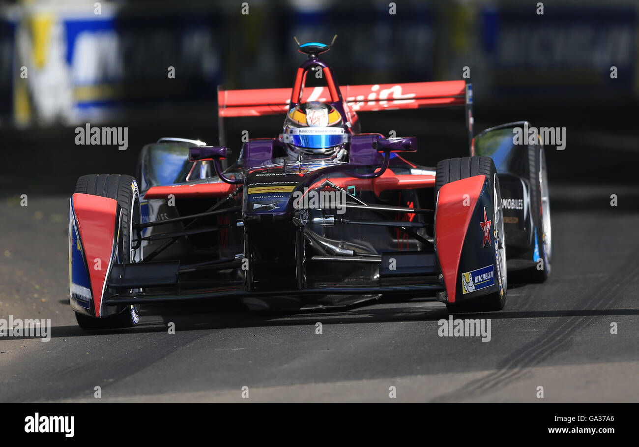 Virgin Racing Sam Bird Great Britain's Sam Bird in the DS Virgin Racing during round nine of ...
