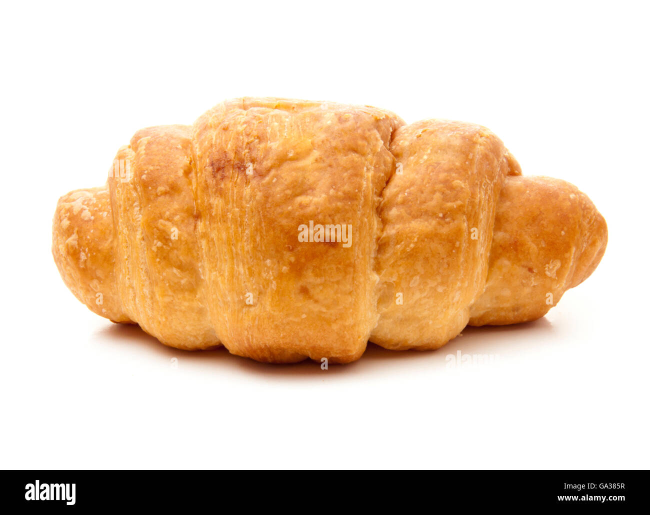 Baked Croissant Isolated on White Background Stock Photo - Alamy