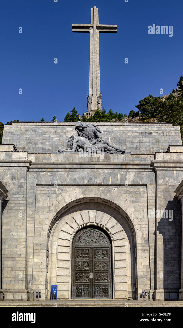 Valley of the Fallen (Valle de los Caidos),  Madrid province, Spain. Stock Photo