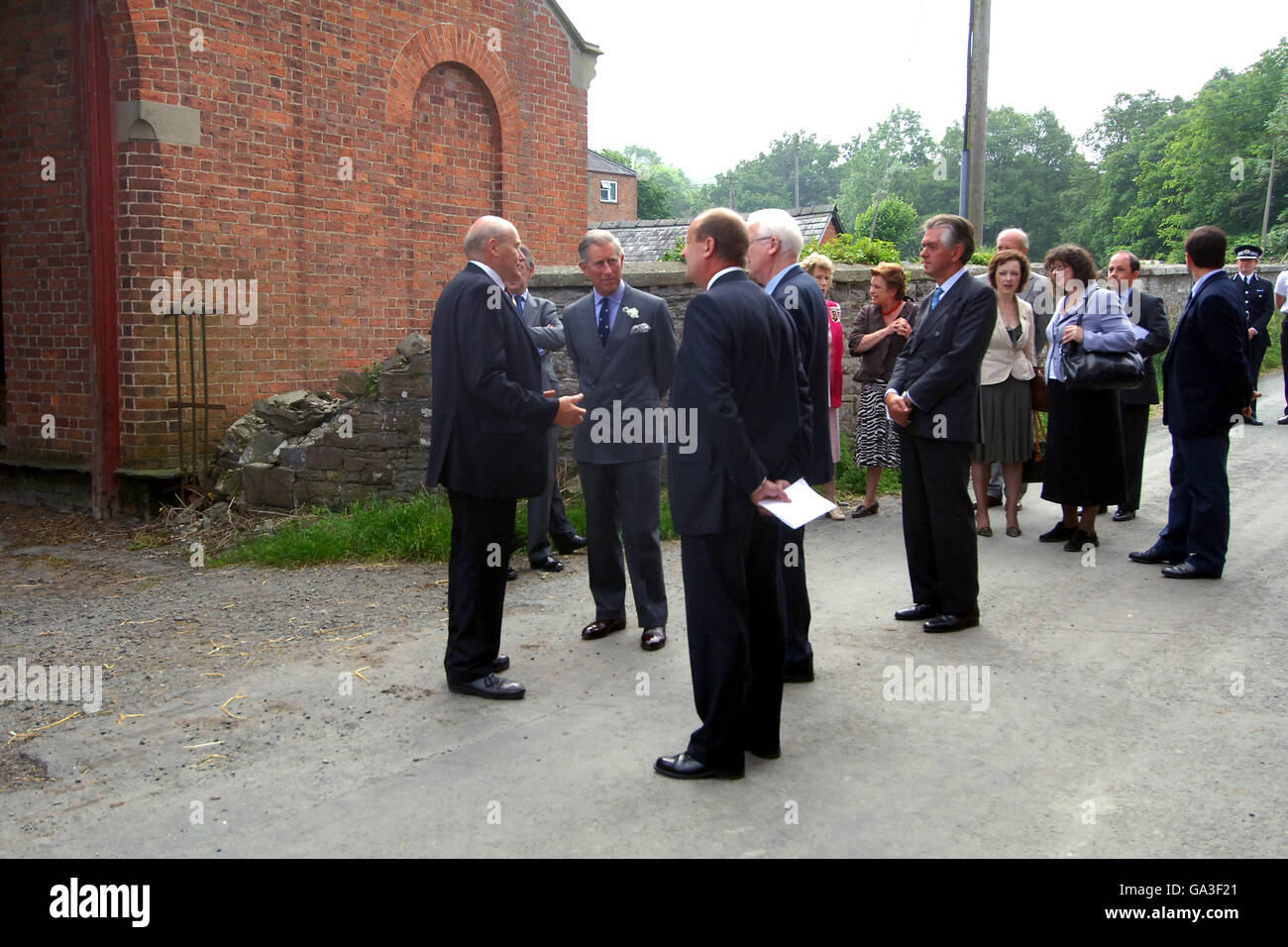 The Prince of Wales visits Leighton Farm in Welshpool Stock Photo Alamy