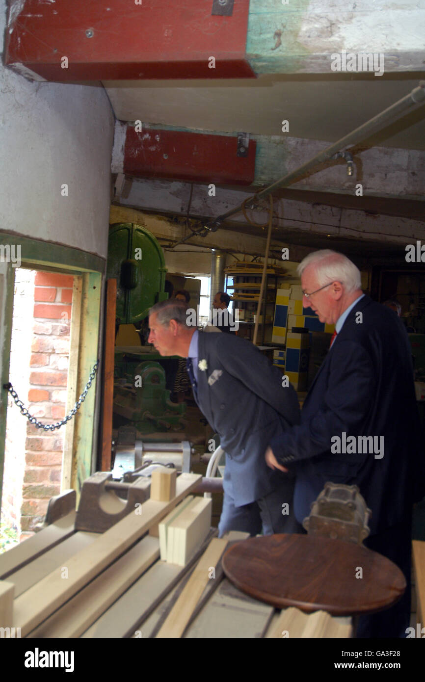 The Prince of Wales visits Leighton Farm in Welshpool Stock Photo Alamy