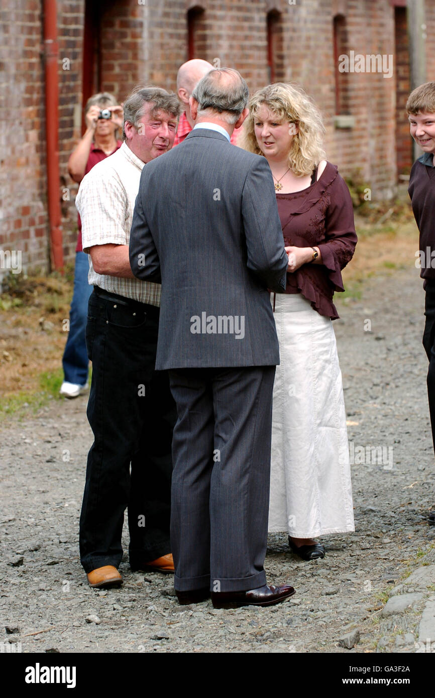 The Prince of Wales visits Leighton Farm in Welshpool Stock Photo Alamy