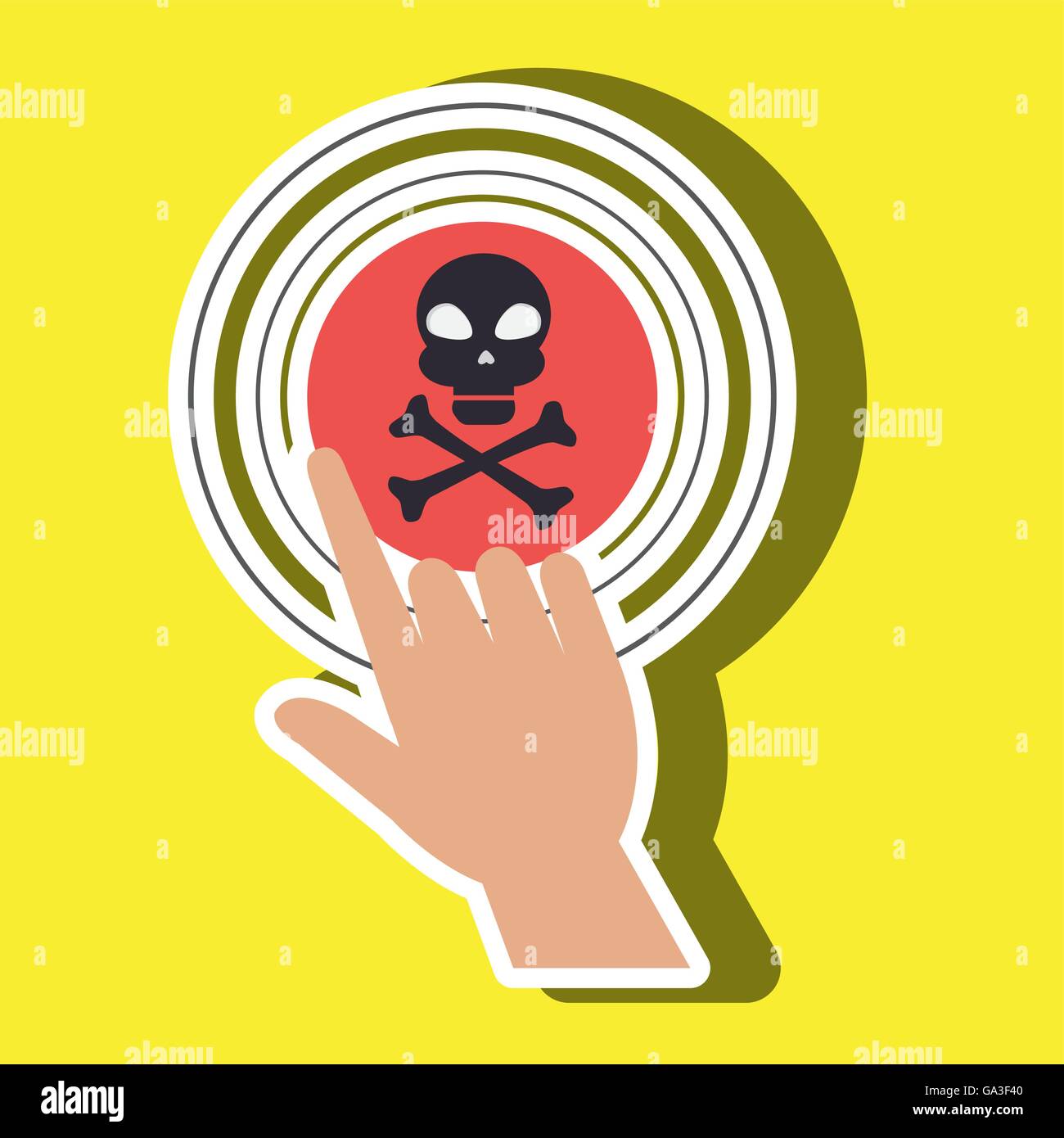 human hand selecting isolated icon design Stock Vector Image & Art - Alamy